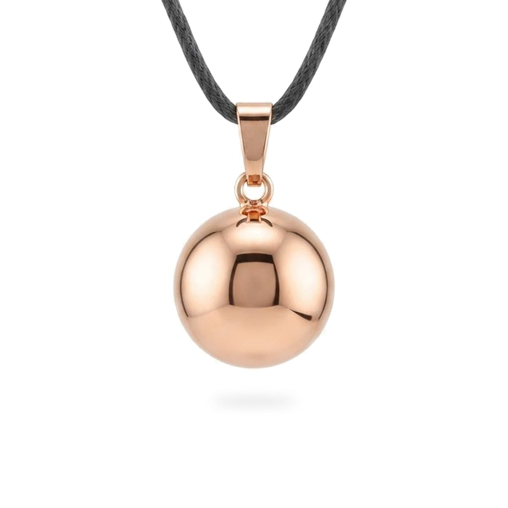 Chiama angeli oro rosa a spessore con cordino