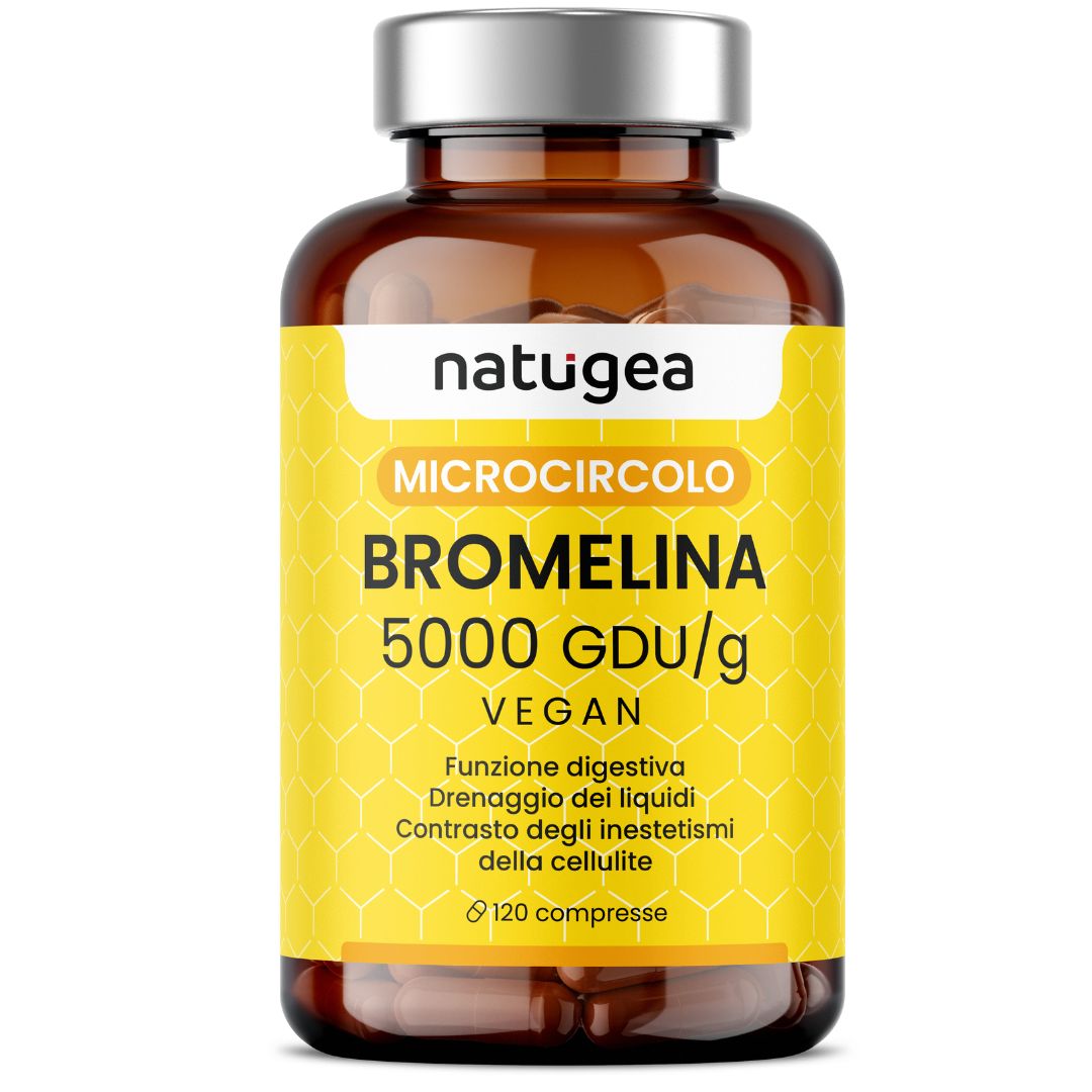 Bromelina 5000 GDU/g da Ananas – 120 compresse vegane