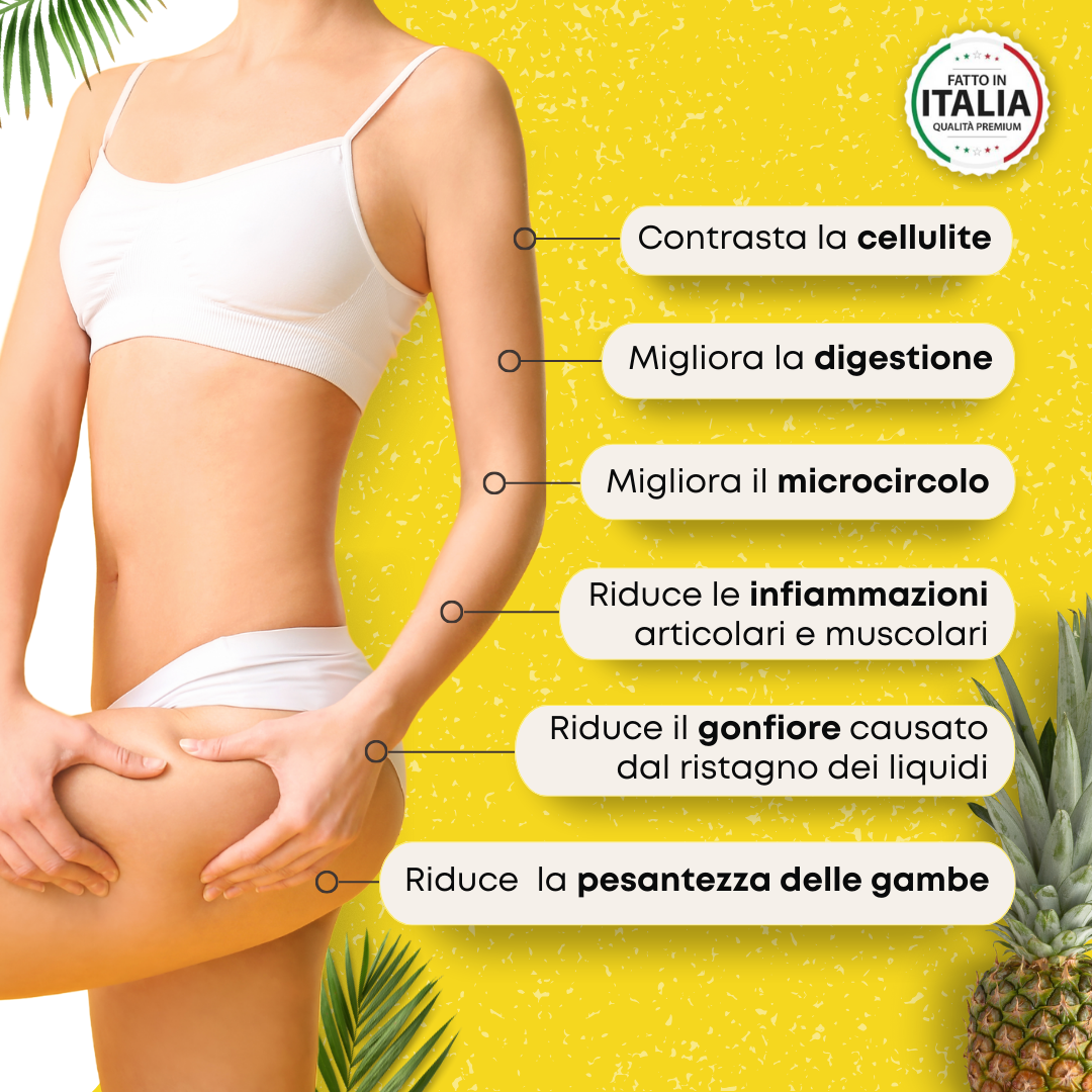 Bromelina 5000 GDU/g da Ananas – 120 compresse vegane
