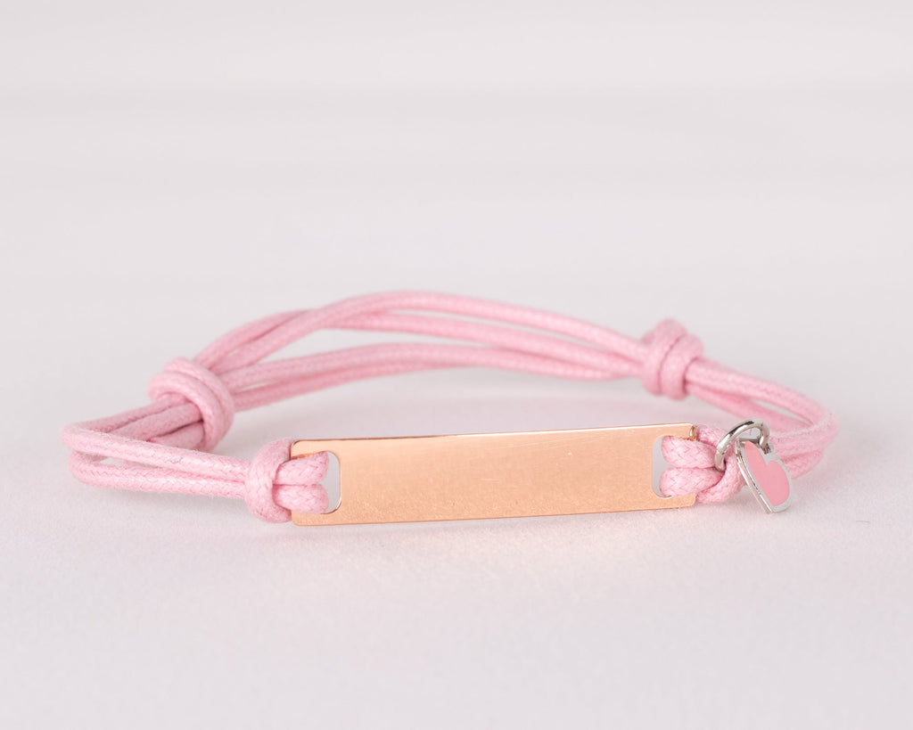 Braccialetto donna rosa tag