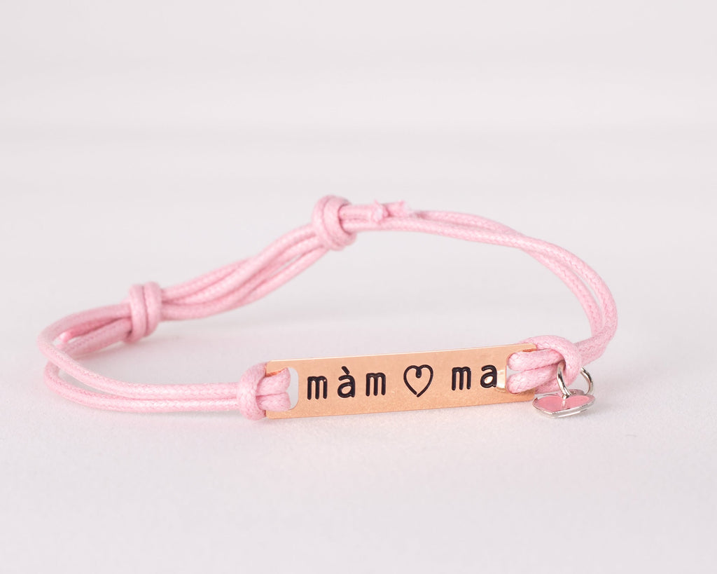 Braccialetto donna rosa tag mamma