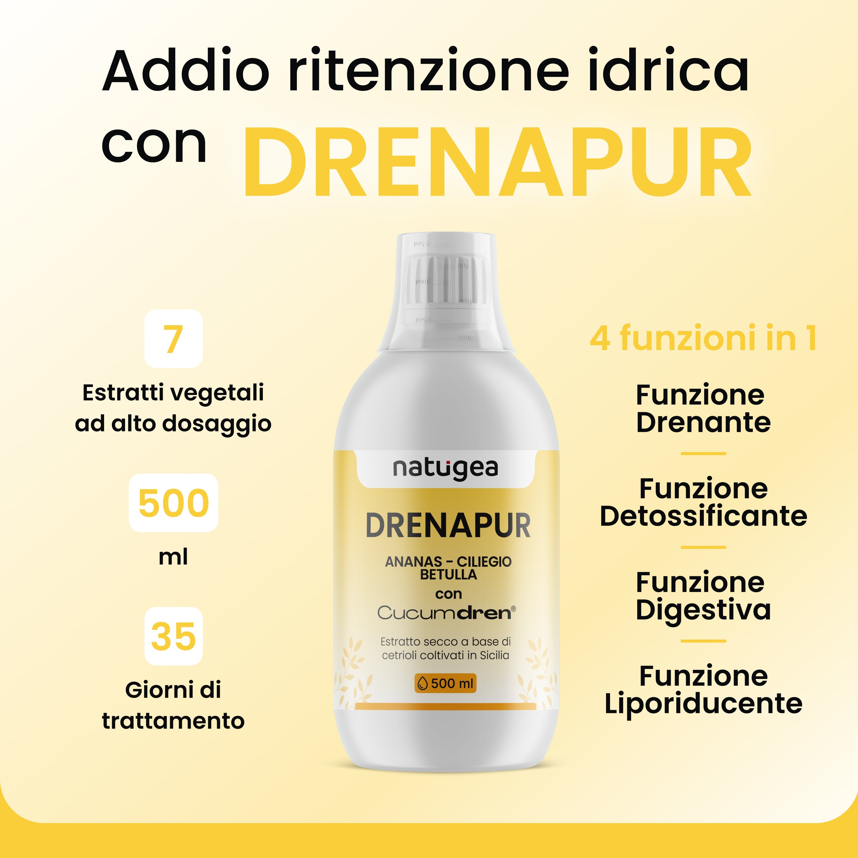 Drenapur Flüssigkeit mit Bromelain und Gurke